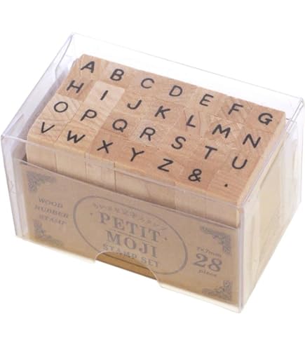 Amazon.co.jp: プチ文字スタンプセット 小【アルファベット