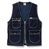 (リー) Lee ジップアップベスト LWV19001 8 インディゴネイビー XS