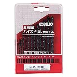 三菱 鉄工用 最高級ハイスドリルセット 13本組 P-SET