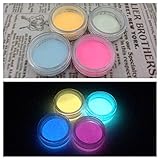 夜光パウダー 夜光粉末 4色アソート 2g(2.05g~2.1g)*4 蓄光 顔料 レジンクラフト ネイル 封入 素材 グローネイル