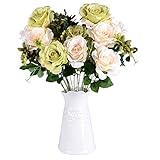 人工1 Bunch 11ヘッドLiffローズ花ブーケFakeフローラルArrangeテーブル One Size グリーン SFBHA32821161560