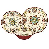 8 x Le Cadeaux秋Blossom – 3 Piece Place設定 – 24 Pieces