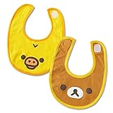 リラックマ Rilakkuma スタイ（よだれかけ） ビブ お食事エプロン 2枚組（リラックマ×キイロイトリ）