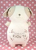 LOVE BABYいぬシリーズ☆こども枕（完成品）約27ｘ50cm オーガニックコットン＆刺繍入【戌年　出産祝】