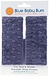 Blue Baby Bum Car Seat & Stroller Strap Covers, Grey by Blue Baby Bum