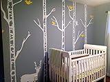 Pop Decors Winter Cool Forest with Deer Nursery Wall Stickers for Kids Rooms [並行輸入品]
