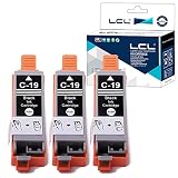 LCL Canon用 キャノン用 BCI-19 BCI-19BK （3パック ブラック） 互換インクカートリッジ 対応機種：PLXUS IP100 iP110 MINI260 MINI360 TR153 TR163