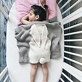 PIKA　ダブル　ベビー毛布　可愛いウサギ　おしゃれモデル　肌触りがよいコットン　子供掛け布団