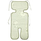 ベビーカー 赤ちゃん よだれ カバー 汗取り パッド アーム用 ガーゼ 男の子 女の子 ベビー(グリーン)