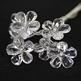 フェアリーピック　クリスタルフラワー10個入り 【デコレーション】【クリア】【フェイク】