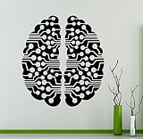 サイバーBrain壁ビニールデカールロボットDroid壁ステッカーホームインテリアリビングルーム家庭用品デザインドアステッカー壁グラフィックス子供の部屋カスタムデカール10 ( RBT )
