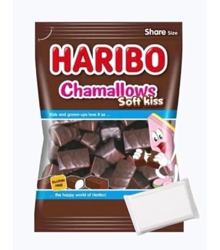 Amazon.co.jp: ハリボー チョコマシュマロ ソフトキス chamallows 200g