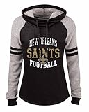 NFL新しいOrleans Saintsレディース7859lトライブレンドロングループFrench Terry Tee、ブラック、大