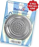 meshberryポータブルSink Strainer & Prevent Clogging – のセット2 – 4.3インチ