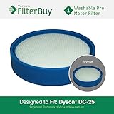 Dyson DC25 (DC-25) Pre Motor Washable & Reusable Replacement Filter, Part 914790-01. Designed by Fil