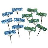 Homeford Mini Paper Flowers Branch、1 / 2インチ、12-piece ブルー NS