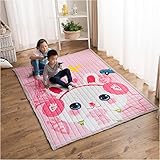 Ustide Baby Play Matコットン床ジム – 非毒性ノンスリップリバーシブル洗濯可能、ラージ 150*200cm