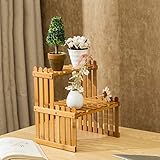 Plant shelf 木製フラワーラック室内植物スタンドフラワースタンドブラウン Flower racks ( 色 : B )