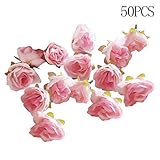 Nice Days（ナイス　ディズ）　3cmバラの造花　ピンクローズ　50点セット