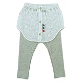 CHILD CHAMP(チャイルド チャンプ) スパンフライスシャツ風ロング丈スカッツ 130cm /オフシロ NO.C-86151305