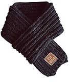 (ラボーグ)La Vogue マフラー ニット 子供用 女の子 男の子 無地 ネックウォーマー スカーフ 可愛い 男女兼用 あったか 防寒 秋冬 ベビー D