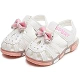 (ミッケタ) mikketa ベビー リボン サンダル 光る靴 全3色 ホワイト 12.3cm