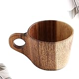 OUNONA コップ マグカップ 木製カップ 北欧 木 ハンドメイド キャンプ アウトドア 登山 野外活動 耐用