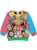 (マイファーストヒステリック) MY FIRST HYSTERIC HYSTERIC TOYLAND総柄 配色裏毛トレーナー 90cm ブラック