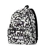 Artone Women's Jasmine Print Casual Backpack With Laptop Compartment Black White [並行輸入品]