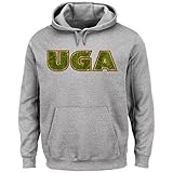 NCAA University of GeorgiaメンズLaid Outフリース 3L シルバー