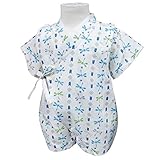 ベビーボーイズ[くろわっさんす べべ]男の子|男児用とんぼ柄甚平ロンパースタイプ(日本製生地使用)コットン|綿100％|新生児 80 ホワイト