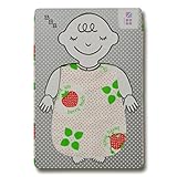 めんぷます田 赤ちゃんのガーゼスリーパー Thank you berry much 新生児~100cmくらいまで 綿100%日本製