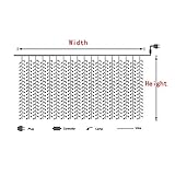 Iseebiz® 8種類の切替モード防水300PCS  8Mx3MLEDストリングライト カーテンライト クリスマス、ウェディングホテル/祭用 装飾ライト、キラキラ光る ストリングカーテン ライト（1