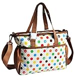 マザーズバッグ 大容量 おしゃれ 便利 赤ちゃん かわいい ドット ショルダー【Rush.Cオリジナルハンカチセット】168