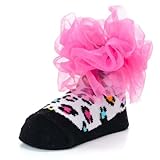 (マッドパイ)Mud Pie ベビー ソックス/靴下 Lucy Socks 176260 ブラック/ホワイト/マルチヒョウ柄 0-12M(0～12ヶ月) [並行輸入品]