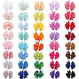 ヘアクリップ　ヘアピン　髪飾り　キッズ　ベビー　ヘアアクセサリー　女の子　子供　きれい　お洒落　可愛い　40枚　セット　40点　40色　ギフト　撮影用