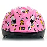 ヘルメット 子供用 軽量 3-7歳　helmet　8ホール　シンプル スポーツ　スケートボード　キックボード ローラー スケート　ウォーター スポーツ ピンクベア