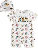 [Vaenait Baby]100%綿ベビー服男の子ロンパース肌着ボディスーツカバーオール帽子付きShort Circus L