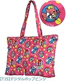 トムとジェリー　トートバック　Tom & Jerry Folding Tote Bag Digital pop pink Anime Turner [並行輸入品]