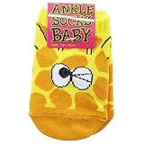 [新生児靴下]ベビーアンクルソックス/GIRAFFE FACE/キリンフェイス