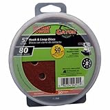 ALI INDUSTRIES 4344 8 Hole Hook and Loop 80 Grit Disc, 5-Inch, 50-Pack [並行輸入品]