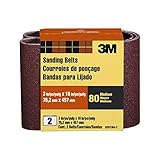 3M 9261NA Heavy Duty Power Sanding Belts - Medium 80g 3-Inch by 18-Inch 2-pack [並行輸入品]