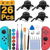 ジョイコン 修理 【2021最新進化版26n1】 Switch NS Joy-con 交換部品 コントロール 右／左 3Dセンサー アナログ