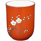 常滑焼 梅湯呑み (和食器 朱泥 常滑焼 カップ 湯呑み ゆのみ 湯 呑 アウトレット)