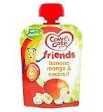 Cow & Gate Friends Banana Mango & Coconut 80g 6 months + (Pack of 2) - 牛＆ゲート友人バナナマンゴー＆ココナッツ80グラム6ヶ月+