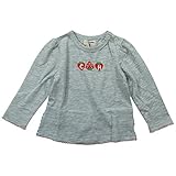 《秋冬春対応》 CHILD CHAMP(チャイルド チャンプ) スラブ天竺いちご刺繍T長袖シャツ 130cm/GY NO.C-271025