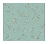 York Wallcoverings AT4175SMP Ashford Toiles Floral Leaf Trail 8-Inch x 10-Inch Wallpaper Memo Sample