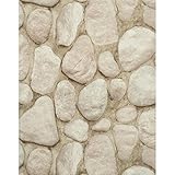 York Wallcoverings Modern Rustic River Rock Wallpaper 8 X 10 Memo Sample Slate Gray/Dark Olive Green