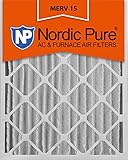 Nordic Pure 16 x 20 x 4 MERV 15空気条件炉フィルタ, Qty 2