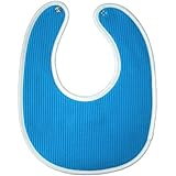 ベビー　スタイ　ビブ　よだれかけ　リバーシブルタイプ　NO.27 【ワッフル】 ターコイズブルー　【日本製】　charlotte限定
